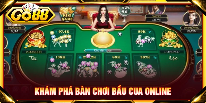 Bầu cua online được thiết kế xoay quanh sáu linh vật quen thuộc