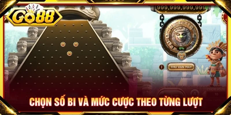 Chọn số bi và mức cược theo từng lượt