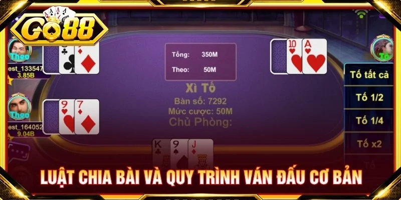 Luật chia bài và quy trình ván đấu cơ bản