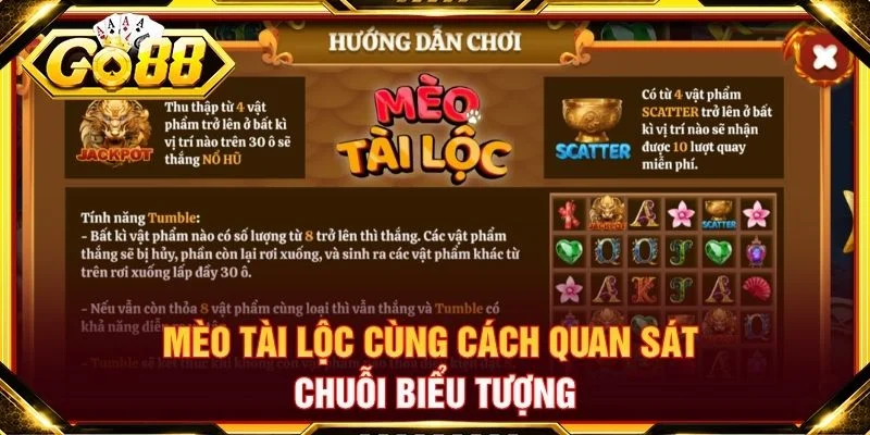 Mèo tài lộc cùng cách quan sát chuỗi biểu tượng