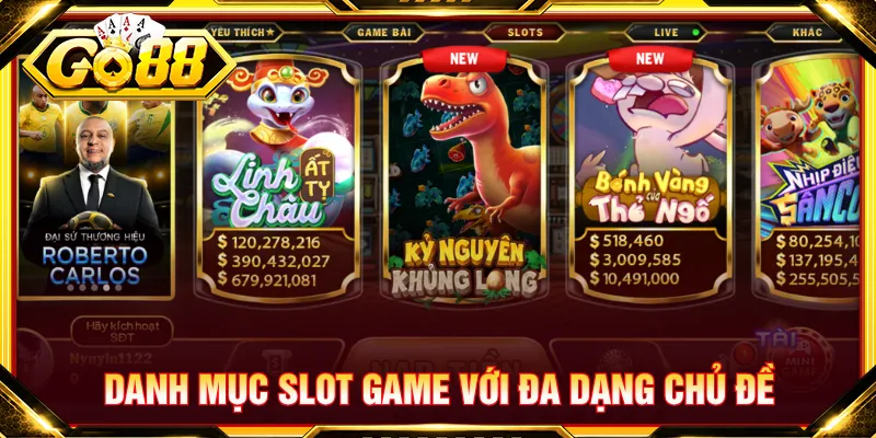 Slot game hoạt động với hệ thống cuộn quay phong phú